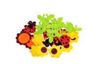 Naklejki z pianki PVC49 Kwiatki i Biedronki Brewis